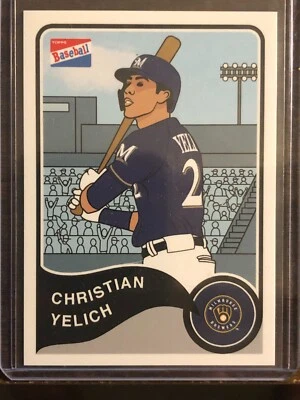 2020 Topps Throwback Thursday TBT #29 Christian Yelich Milwaukee Brewers - Image 1 of 2