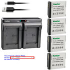 Kastar Battery Dual USB Charger for Panasonic DMW-BLH7 Panasonic DMC-LX10 Camera