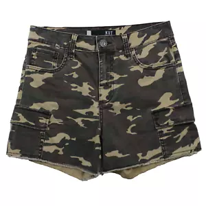 KUT From The Kloth Women's Gidget High Rise Camo Cut-Off Cargo Shorts Size 2 - Picture 1 of 11