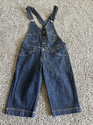 energie young bermuda shorts overall Blue Dark Wash Size 29 Button Farmer Boho - Image 1 of 4