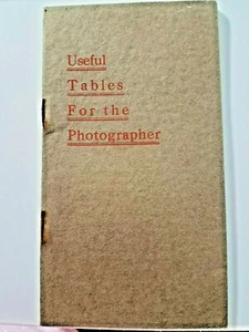 Bausch & Lomb TISCHE FÜR DEN FOTOGRAFEN Kamera Anleitung 12pg Booklet @1940er - Bild 1 von 9