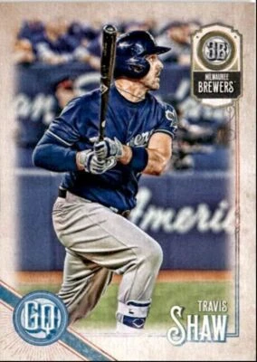 2018 Topps Gypsy Queen Travis Shaw Milwaukee Brewers #154 - Image 1 of 2