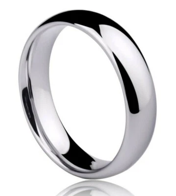 Anello Fede Fedina Fidanzamento Argento 925 Uomo Donna semplice francesina - Immagine 1 di 4