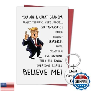 Hincoo Father's Day Card for Grandpa, Funny Happy Father's Day Gift from Gran - Picture 1 of 5