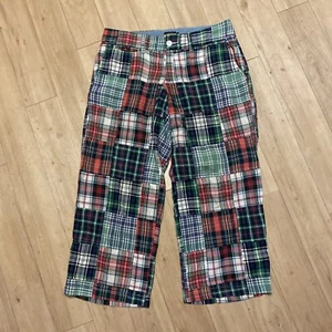 Ralph Lauren Rugby Patch Madras Cropped Pants Sz. 4 - Picture 1 of 4