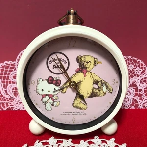 Steiff & Hello Kitty Collaboration work Teddy Bear Alarm Operation confirmed - Picture 1 of 9