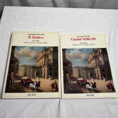 Giacomo Puccini Il Trittico & Gianni Schicchi Opera Vocal Score Series Ricordi - Image 1 of 4
