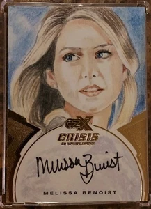 CZX Crisis Infinite Earths Autograph Sketch Card by Marcia Dye /Melissa Benoist - Picture 1 of 5