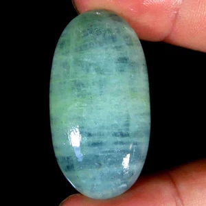 42,70 quilates 100 % natural aguamarina cabujón ovalado 19x36x7 mm piedra preciosa - Imagen 1 de 5