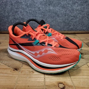Saucony Endorphin Pro 2 Mens 8 Scarlet Orange Mesh Running Shoes Sneakers - Picture 1 of 11