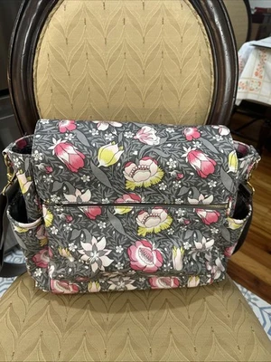 Pottery Barn Kids Liberty London Forest Road Baby Diaper Bag/Backpack + Pad  - Image 1 of 4