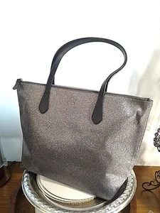 Kate Spade New York Bag Glitter Blue Large Joeley Tote 17x11 EUC Dusk Metallic - Picture 1 of 12