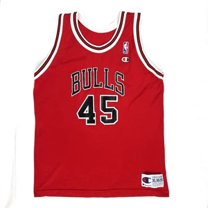 Michael Jordan Champion Jersey Youth XL 18-20 Red Chicago Bulls - Picture 1 of 10