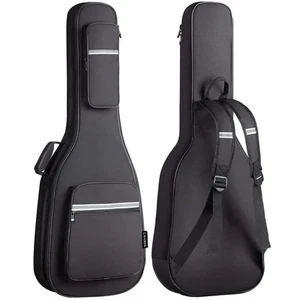 Electric Guitar Case Padded - Gig Bag Soft Backpack with Large Pocket 0.5in T... - Picture 1 of 6