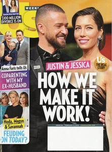 US WEEKLY February 5 2018 Justin Timberlake Jessica Biel Anna Faris Jennie Garth - Picture 1 of 3