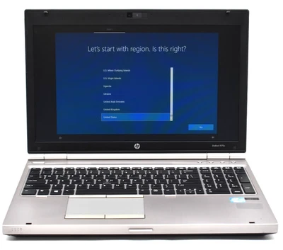 15.6" HP ELITEBOOK 8570P Laptop i5-3210M 2.50GHz 8GB RAM 256GB SSD Win 10 Pro * - Image 1 of 4