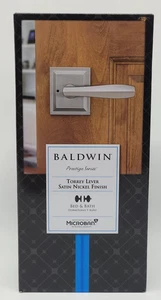 Baldwin Prestige Series Níquel Satinado Torrey Palanca Puerta Perilla Cama Baño 353TOL-SLB - Imagen 1 de 6