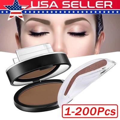 1~200 Pcs Ultimate Eyebrow Shaping Powder Stamp Eye Brow Makeup Perfect Gift Lot - Image 1 of 4