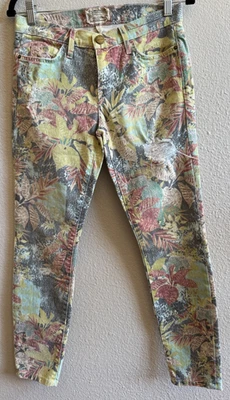 NWT Current Elliott The Stiletto Tropical Safari Print Skinny Jeans sz 27 - Image 1 of 4