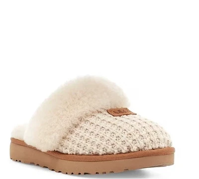Zapatillas de punto acogedoras UGG MÁS VENDIDAS PARA MUJER, crema Foto 1 de 4