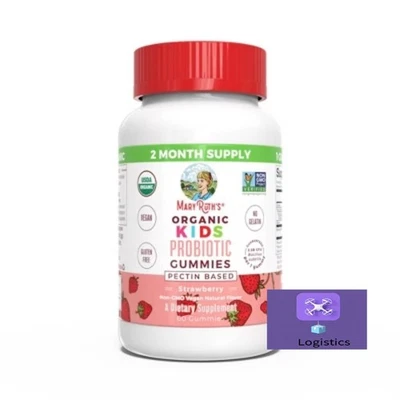 Gomitas probióticas orgánicas MaryRuth's para niños - 60 quilates Foto 1 de 4