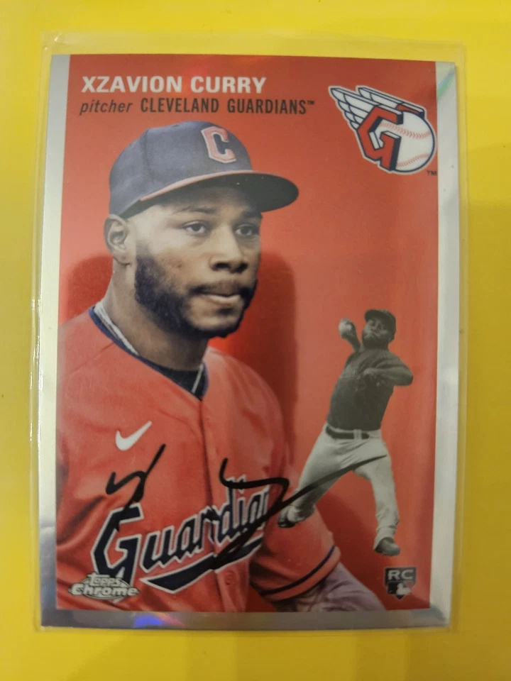 2023 Topps Chrome Platinum Anniversary Refractor #32 Xzavion Curry RC -Guardians - Image 1 of 1