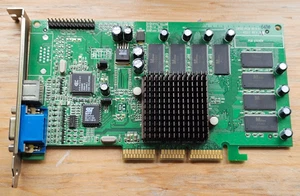 64MB Winfast nVidia GeForce2 MX64 VGA, TV-Out AGP Graphics Video Card vintage - Picture 1 of 7
