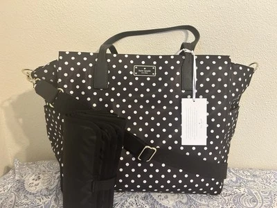 NWOT Kate Spade New York Blake Avenue Taden Baby Diaper Bag Diamond Dot WKRU3524 - Image 1 of 4