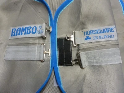 Enfriador Horseware Rambo Airmax con cierre de hebilla frontal gris plata TALLA 75 Foto 1 de 4