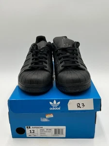 Adidas Superstar Foundation Schuhe Herren Größe 12 schwarz gesprenkelte Sohle Originals - Bild 1 von 18