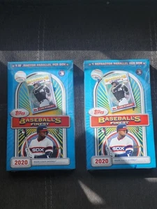 2020 Topps Finest Baseball MLB FLASHBACKS SEALED HOBBY BOX. 2 BOX LOT! - Picture 1 of 5