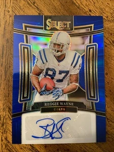 2023 Select Reggie Wayne Blue Prizm Auto #D 87/99 1/1? SEIN TRIKOT #! COLOR MATCH - Bild 1 von 2