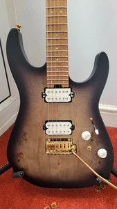 Charvel Pro-Mod DK24 HH 2PT CM Poplar Burl - Seymour Duncan Pickups - Picture 1 of 16