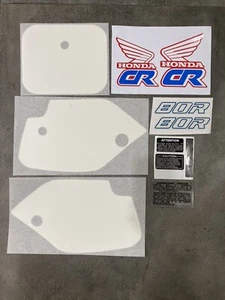 Honda CR80 1990 Full Decal/ Sticker Kit Including Raceplates / Backgrounds - Picture 1 of 4