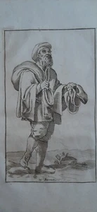 Hannibal Carracci." Die Künste von Bologna " 1760 Radierung "BERRETTARO " - Bild 1 von 4