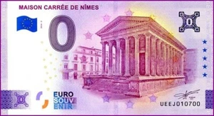 UEEJ / MAISON CARREE DE NÎMES / BILLET 0 € / NULL EURO-SCHEIN / 0 € 2024-2 - Picture 1 of 1
