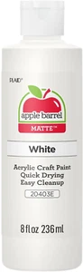 Apple Barrel Acrylic Paint in Assorted Colors (8 Ounce), 20403 White - Picture 1 of 12