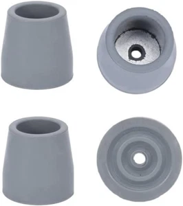 Gummi Rollator Tipps 1 Zoll Schwerlast, grau, 4er Pack, Ersatzspitzen für Spaziergang - Bild 1 von 12