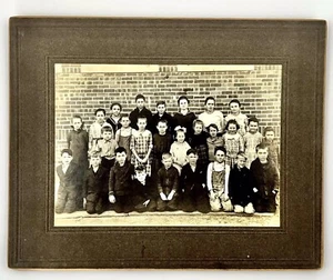 Foto anni 20-30 in bianco e nero bambini a scuola Indiana montata storia educazione - Foto 1 di 9