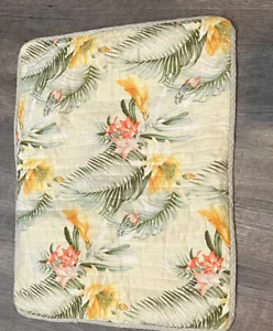 Tommy Bahama Beachcomber Sham Tropical Floral Quilted Botanical Palm Leaf Wedel - Bild 1 von 5
