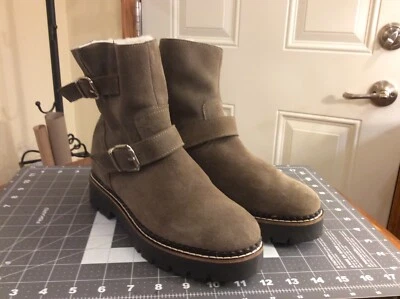 Andre Assous Mujer Rea Beige Gamuza Hebilla Botines Talla 8M Foto 1 de 4