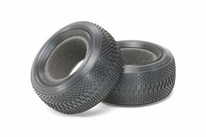 Juego de 2 neumáticos delanteros de doble bloque Tamiya 54185 K (62/25) OP.1185 - Imagen 1 de 1