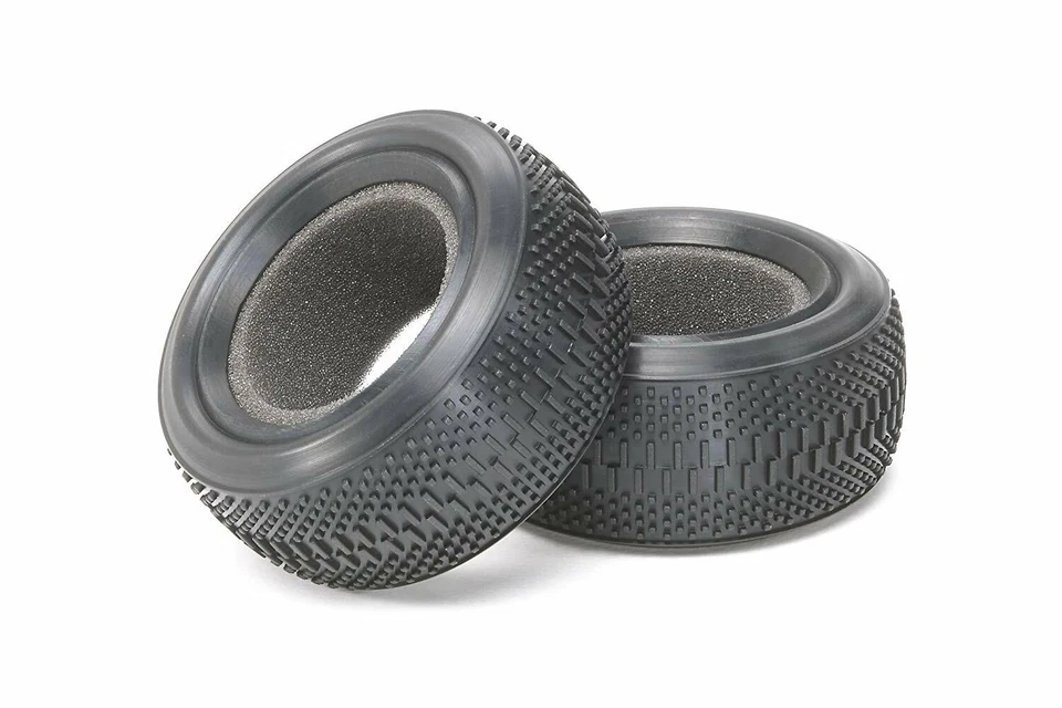 Tamiya 54185 Dual Block Front Tires K (62/25) OP.1185 set of 2 - Image 1 of 1