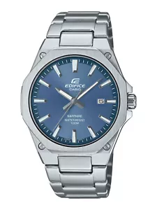 NUOVO Orologio Uomo Casio Edifice SLIM BLUE Zaffiro Bluetooth Acciaio EFRS108D-2AV - Foto 1 di 8