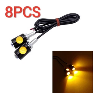 8x Motorcycle Car LED License Plate Light Turn signal SMD Screw Bolt Lamp Bulbs - Picture 1 of 14