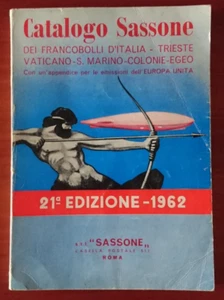 CATALOGO SASSONE 1962 FRANCOBOLLI ITALIA TRIESTE VATICANO S. MARINO COLONIE EGEO - Imagen 1 de 1