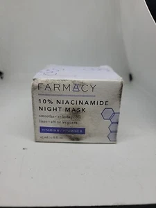 Farmacy 10% Niacinamide Night Mask Smoothing Pore Refining Skincare Size 25 ml - Picture 1 of 6