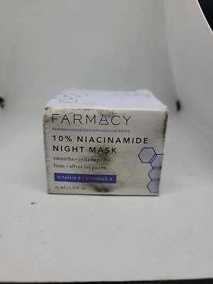 Farmacy 10% Niacinamide Night Mask Smoothing Pore Refining Skincare Size 25 ml - Image 1 of 4