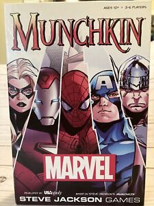 Munchkin Marvel Steve Jackson Games Out of Print Complete SHIELD agents New
