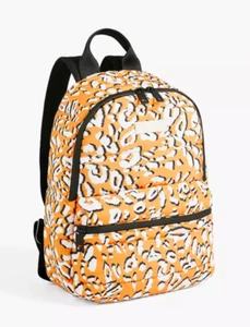 Ted Baker NNels Puffer Backpack Laptop Large Yellow Leopard Nylon Mini Pouch - Picture 1 of 10